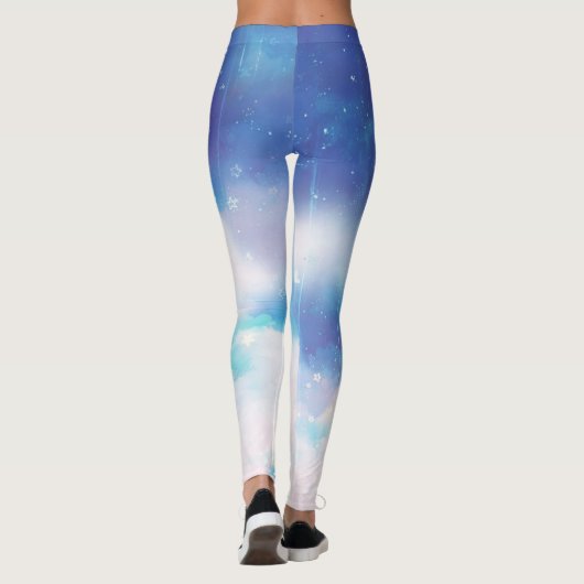 Leggings bleu céleste (Dos)