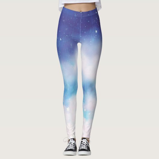 Leggings bleu céleste (Devant)