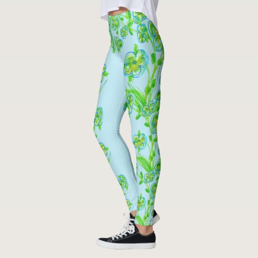 Leggings bleu ciel clair (Gauche)