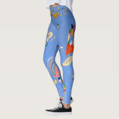 Leggings Bleu ciel | Formes biomorphes | Kandinsky | (Gauche)
