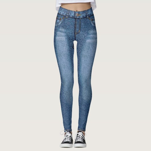 Leggings Bleu clair Acide Washed Denim Skinny Jeans (Devant)