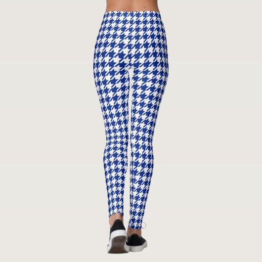 Leggings Bleu classique de Houndstooth (Dos)