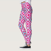 Leggings Bleu coloré et rose violacé (Gauche)