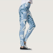 Leggings Bleu coloré islamique incomparable (Droite)