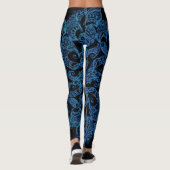 Leggings Bleu, copie de mode, motif (Dos)