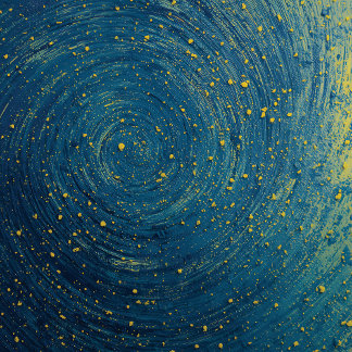 Leggings Bleu cosmique et or Abstrait Imprimer Yoga PanLegg