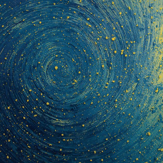 Leggings Bleu cosmique et or Abstrait Imprimer Yoga PanLegg