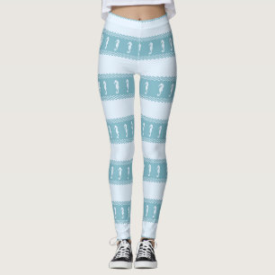 Leggings Bleu Côtier Hippocampes