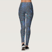 Leggings Bleu D Gris Gris BG plante (Dos)