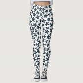 Leggings Bleu Daisy Floral Cute Exercice (Devant)