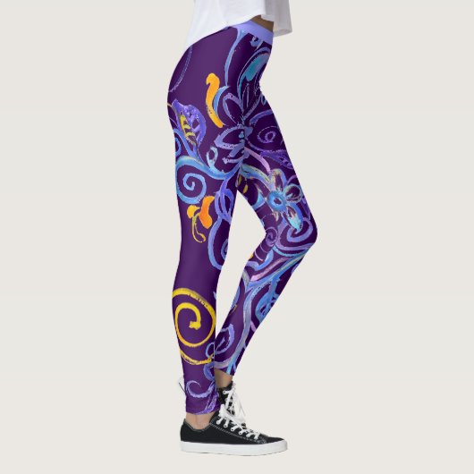 Leggings Bleu de Bohême (Droite)