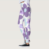 Leggings Bleu de lavande pourpre Daisis rétro Rêve #1 #rétr (Gauche)