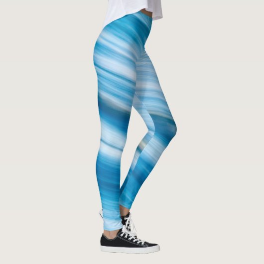 Leggings Bleu de mer Abstrait (Droite)