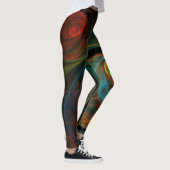 Leggings Bleu de renaissance Art Abstrait (Droite)