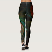 Leggings Bleu de renaissance Art Abstrait (Dos)