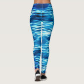 Leggings Bleu dégradé formant tourbillon abstrait t (Dos)