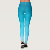 Leggings Bleu dégradé Polygonal (Dos)