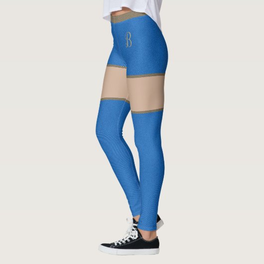Leggings Bleu Denim Jeans Shorts Peau Tights & Thighboots (Gauche)