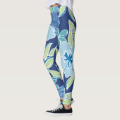 Leggings Bleu d'Hawaï (Gauche)