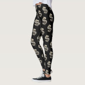 Leggings Bleu Dollar Argent Connexion Noir (Gauche)