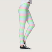 Leggings Bleu doux, rose et vert (Droite)