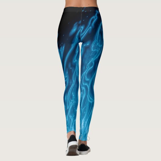 Leggings bleu électrique (Dos)