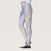 Leggings Bleu et beige Abstrait et embrouillé (Gauche)