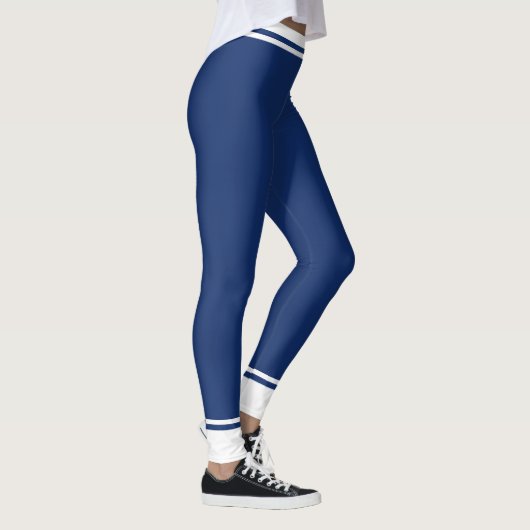 Leggings Bleu et blanc Abstrait (Droite)