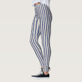 Leggings Bleu et blanc ondulé (Gauche)