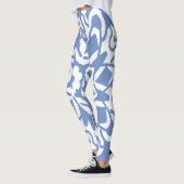 Leggings bleu et blanc "Ratti_Creative_Arts" (Gauche)