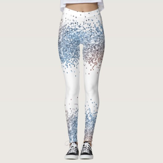 Leggings Bleu et cuivre (Devant)