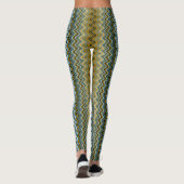 Leggings Bleu et Jaune (Dos)
