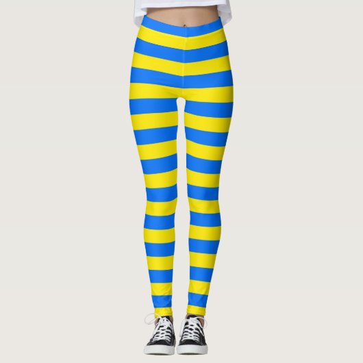 Leggings Bleu et jaune (Devant)
