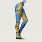 Leggings BLEU et JAUNE - Légumineuses (Droite)