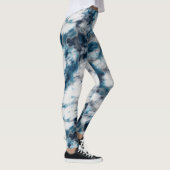 Leggings Bleu et Marbre blanc (Droite)