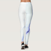 Leggings Bleu et Marbre blanc (Dos)