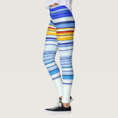Leggings Bleu et orange (Gauche)