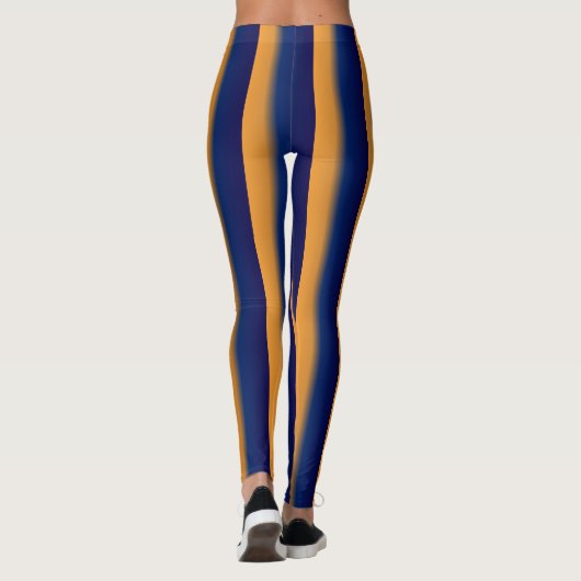 Leggings Bleu et orange (Dos)