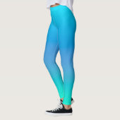 Leggings Bleu et Turquoise légendes de Yoga Breeze (Gauche)