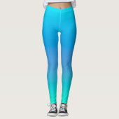 Leggings Bleu et Turquoise légendes de Yoga Breeze (Devant)