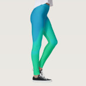 Leggings ~ bleu et vert (Droite)