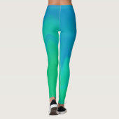Leggings ~ bleu et vert (Dos)