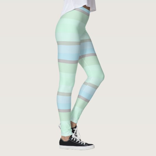 Leggings Bleu et vert Abstrait (Droite)
