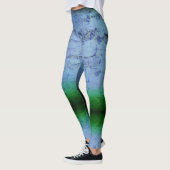 Leggings Bleu et vert Abstrait (Gauche)