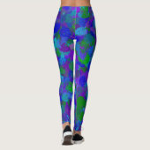 Leggings Bleu et violet (Dos)