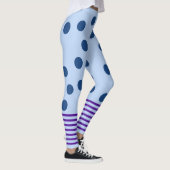 Leggings Bleu et violet amusant (Droite)