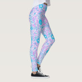 Leggings Bleu et violet floral (Droite)