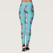 Leggings Bleu exprès d'ananas (Dos)