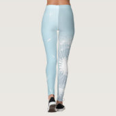 Leggings bleu fleur de Dandelion (Dos)