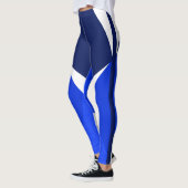 Leggings Bleu foncé, Blanc, Bleu, Exercice, Danse, Conforta (Gauche)